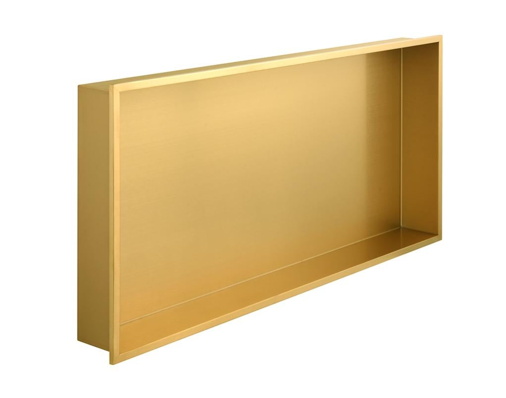 Niche de rangement en inox à encastrer spécial douche 60x30x7 finition