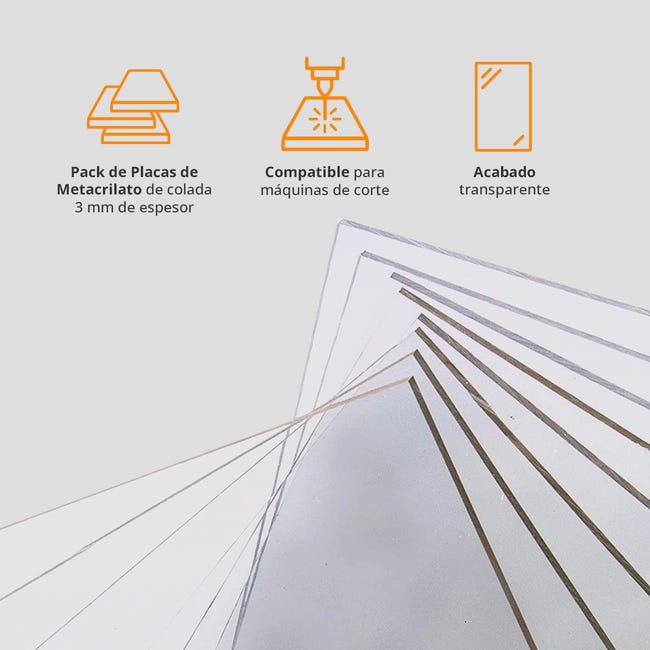GOYAPRINT Placa de Metacrilato Transparente 3 mm Plancha de Acrílico  Incoloro Lámina de Plástico Duro (2ud, 29,7x42 cm) : : Industria,  empresas y ciencia