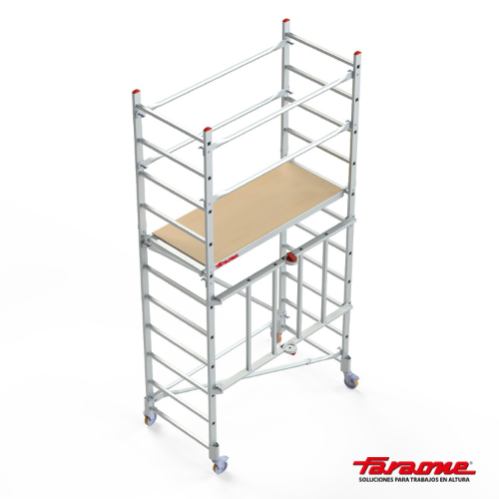 Andamio aluminio faraone rapido 160, 80×160, altura de trabajo 4.00 m.
