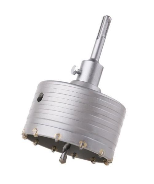 Scie Cloche Trépan Carbure OMNIVOR Ø125 Mm | Longueur 160 Mm, Emmanchement SDS+ - Pour Perçage Béton, Pierre, Brique