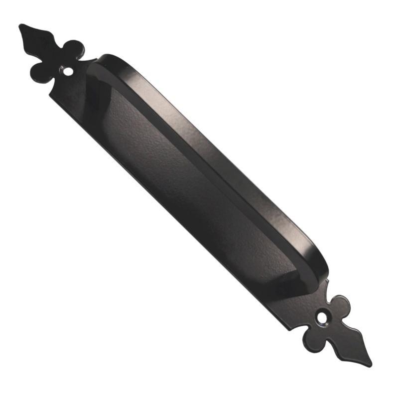 Poignée de porte rétro LIDIA noire XL | Leroy Merlin