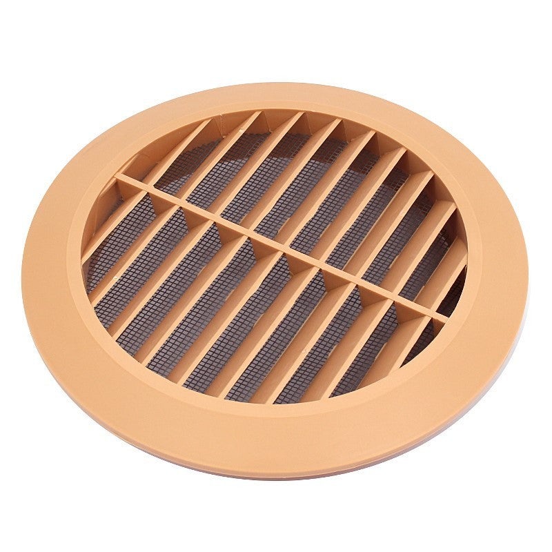 Grille De Ventilation Ronde 100 Avec Maille XL Beige | Leroy Merlin