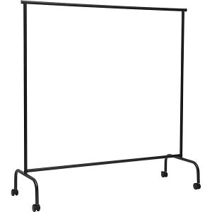 HOMCOM Rella Appendiabiti Attaccapanni In Metallo, Stand Per Vestiti Con  Rotelle, Nero, 150x60x170cm