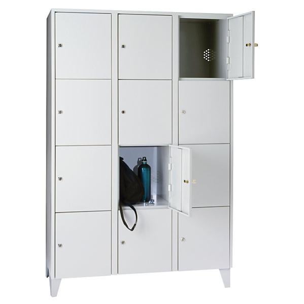 Wolf | Armadio A Piccoli Scomparti | 10 Scomparti | Alt X Largh 990 X 600 Mm | Colore Ante Blu Colomba Ral 5014 90264636