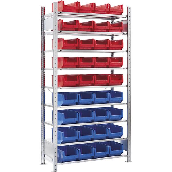 Scaffale A Incastro Relaxdays 180x60x30 Cm | 5 Ripiani, Portata 875kg, In Acciaio, Bianco Per Garage E Cantina