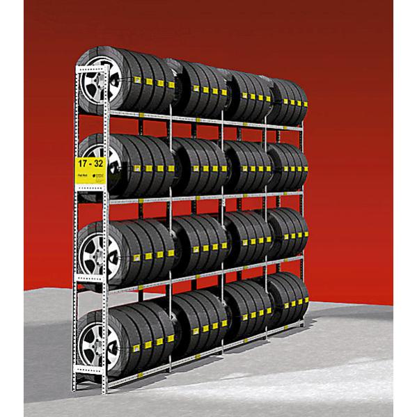 Scaffale Per Pneumatici 8 Posti - 107x46x117 Cm, 2 Livelli Regolabili, Capacità 180 Kg, Con Copertura Protettiva