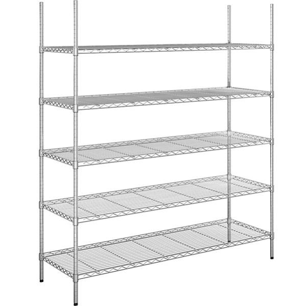 Scaffale Manhattan In Acciaio Cromato - 35x35x90 Cm, 3 Piani Con Ruote Girevoli, Per Garage E Cantina - Foto 9
