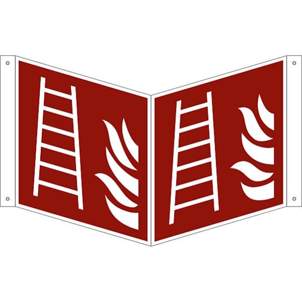 Cartello Scala Antincendio - A - PVC Adesivo 120x120 Mm - Foto 2