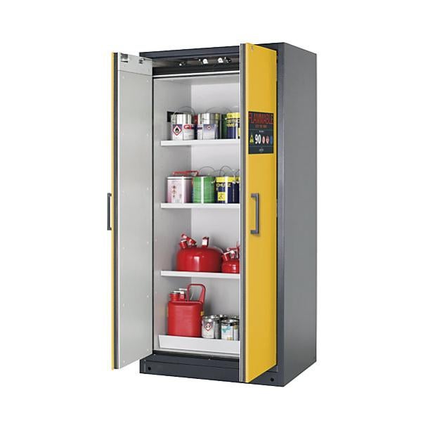 Armadio Per Sostanze Pericolose, Ante Scorrevoli In Policarbonato L2040 X P600 X H2000 Mm Ral 7035 7016 Perfom25004 8055719789304