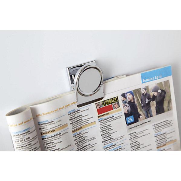 Cornici Magnetiche Magnetoplan A3 Grigio - Pack Da 5 Pezzi, Per Lavagne, Metallo, Ufficio