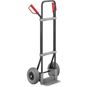 Carrello per sacchi in acciaio inox – eurokraft basic: con ruote in  poliuretano