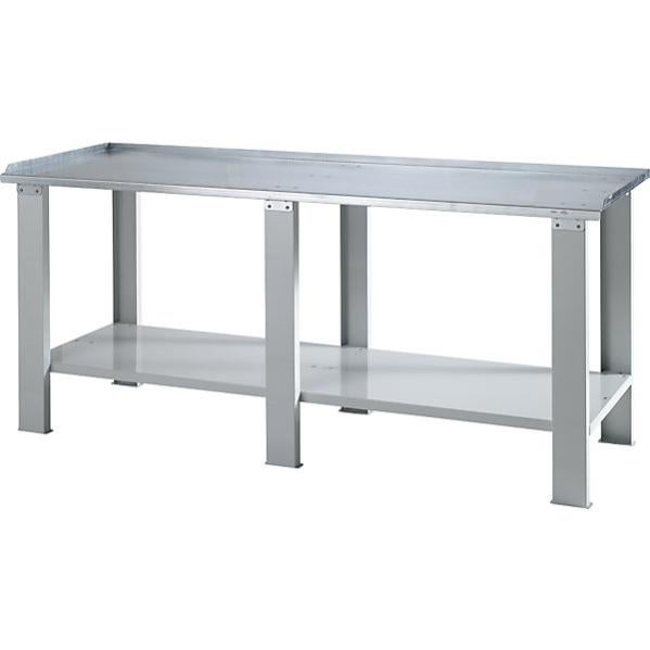 KTC Tec Telaio Banco Da Lavoro In Acciaio WBG-550, Regolabile In Altezza (55-85 Cm), Larghezza 55 Cm, Colore Bianco Puro