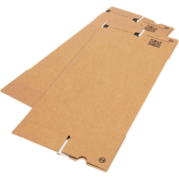 80 Scatole Per Spedizioni In Cartone Kraftliner - 330x330x150 Mm, Onda Singola, Marroni