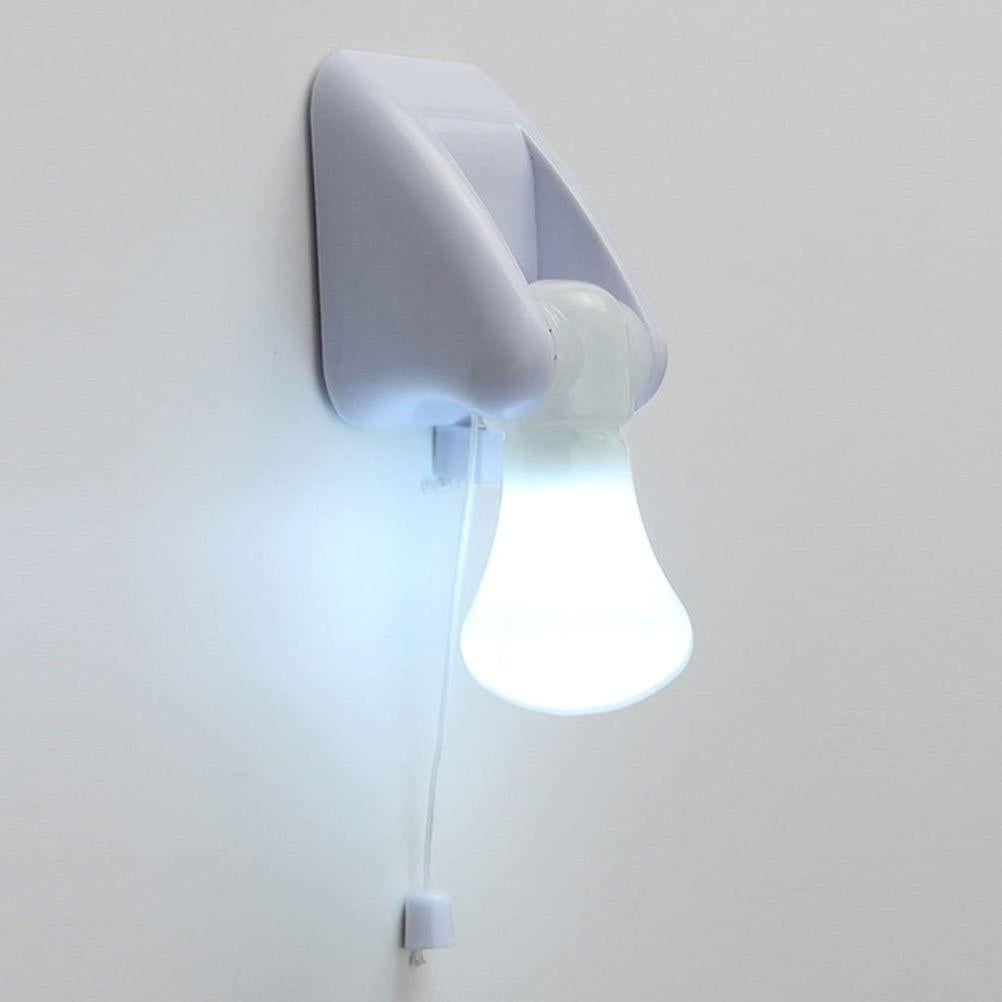 2 pièces LED mur veilleuse ampoule portable pratique tirer lampe