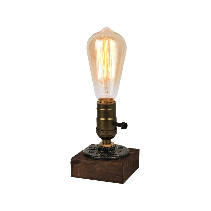 Lampe sans fil à intensité variable en aluminium doré 21 x 15,6 cm