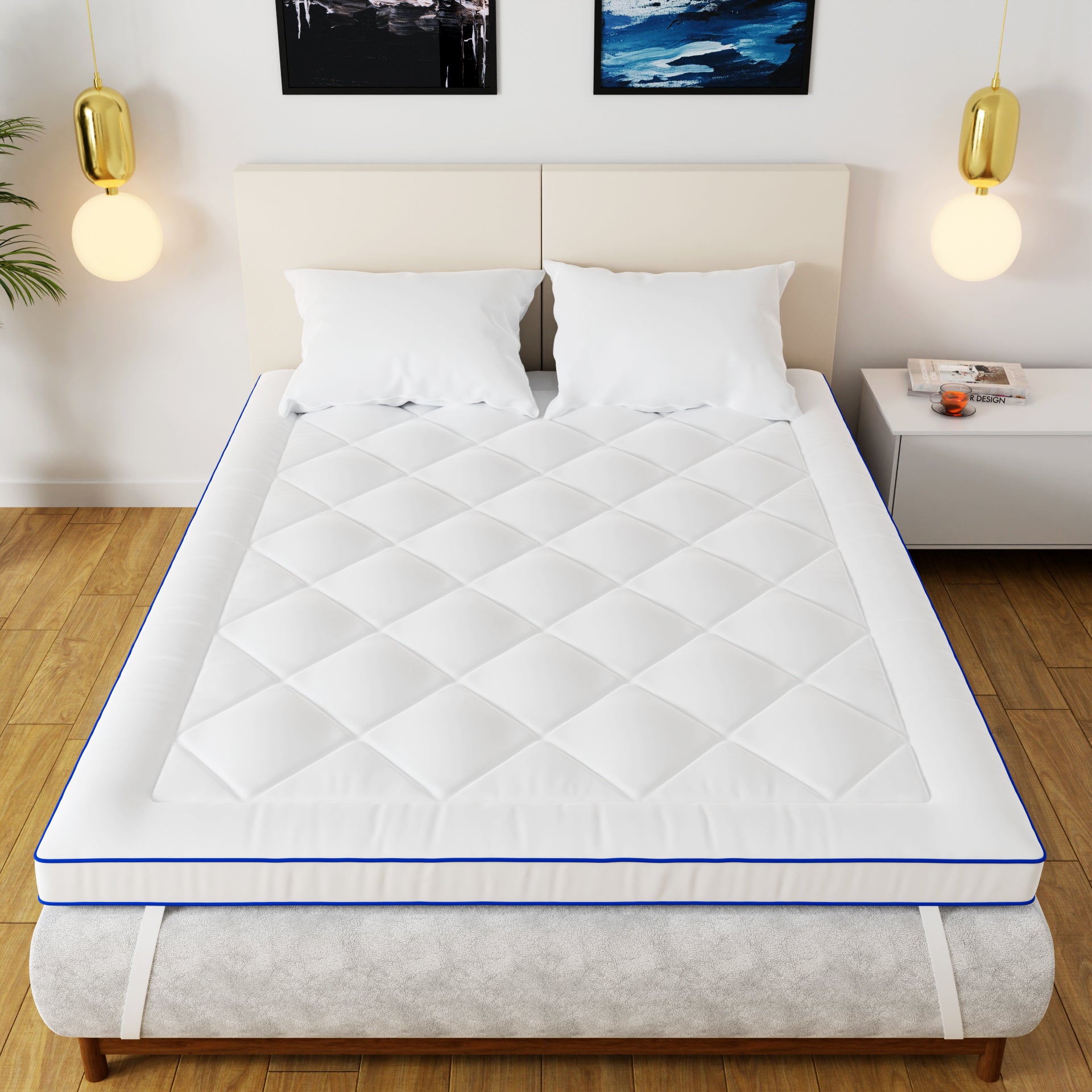 Protege Matelas 140x200 cm - Drap Housse Surmatelas Rafraichissant