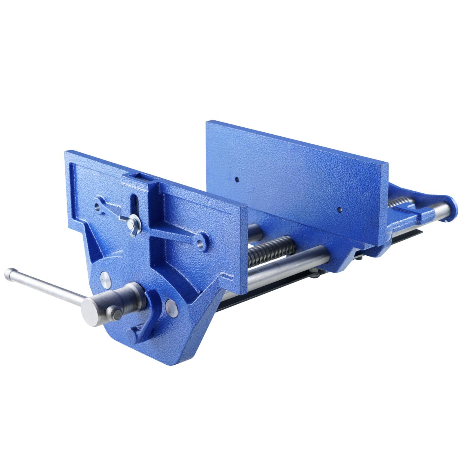Étau à Bois 335mm - En Fonte, Levier Rapide, Force 11KN - Pour Travail Du Bois, Perçage, Bricolage