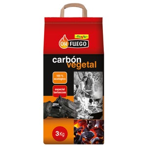 Bolsa Carbon Vegetal Para Barbacoas 15,5 Litros Carbon Duradero y