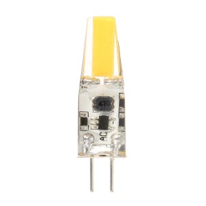 Azanaz Ampoule LED G4,6W équivalent à une Lampe Halogène 60W,Ampoules LED  G4 Blanc Chaud 3000K 500LM, Dimmable AC/DC 12V 360 Degrés,10 pièces