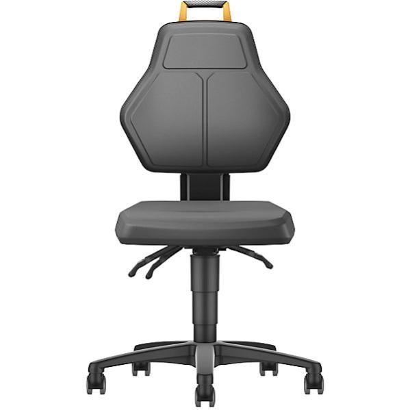 Sedia Da Ufficio Girevole Nera In Similpelle - Foto 4