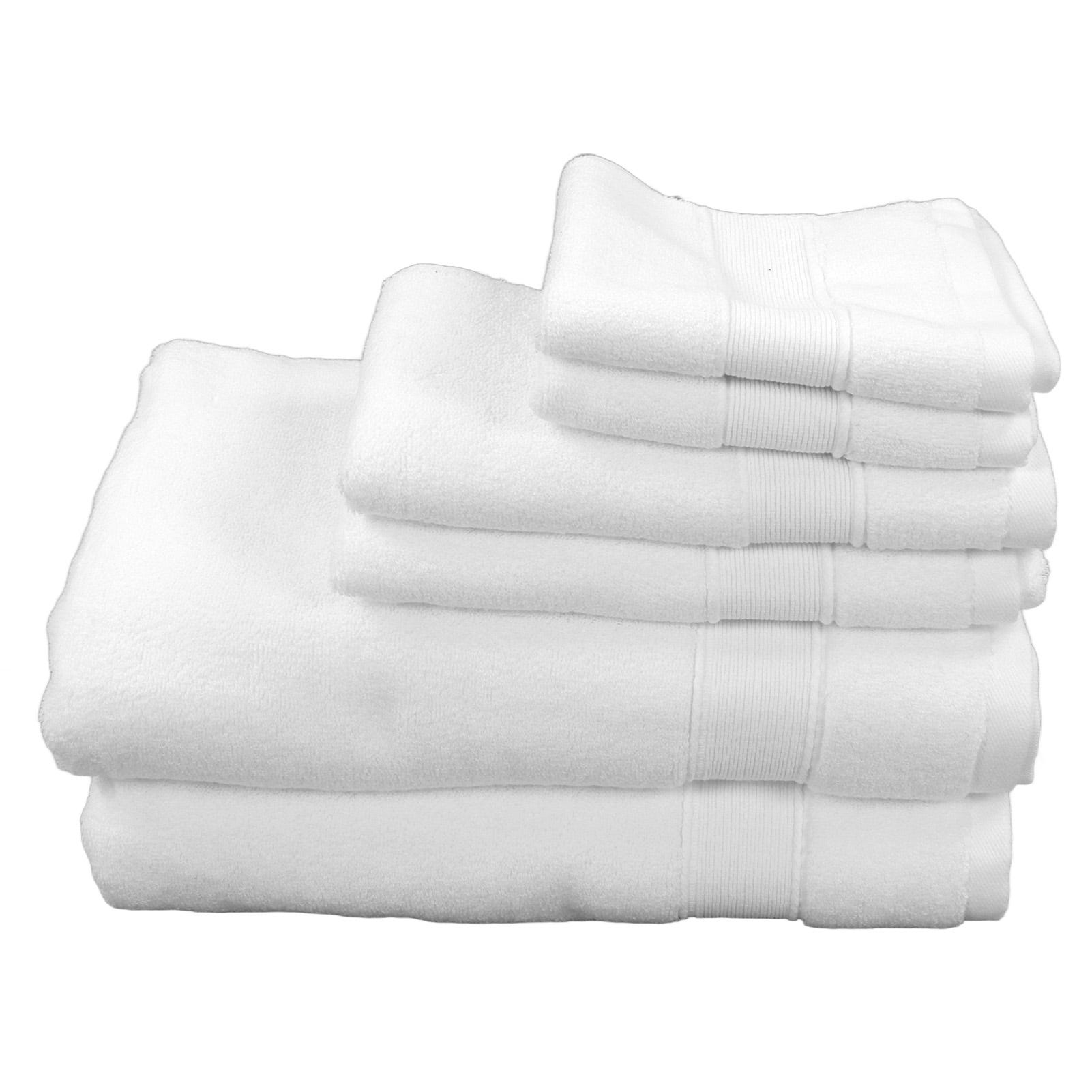 Set di asciugamani da bagno da 6 pezzi, asciugamani grandi assorbenti in  morbido cotone