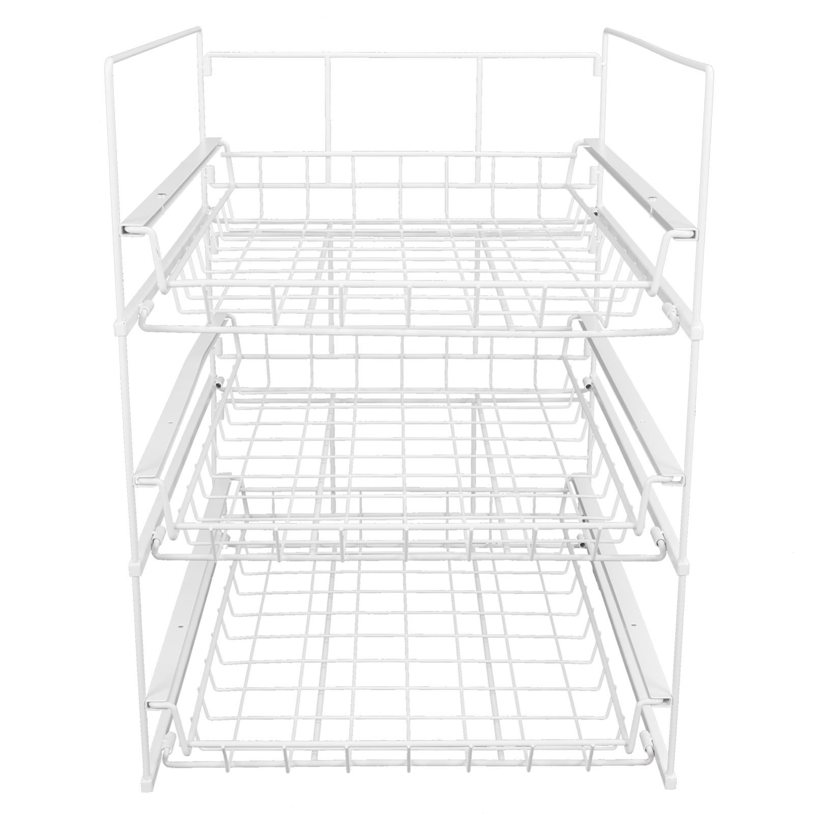GRIRIW Panier de congélation coffre pour étagères de cuisine, réfrigérateur, congélateur, paniers de rangement blancs GRIRIW Panier de congélation coffre pour étagères de cuisine, réfrigérateur, congélateur, paniers de rangement blancs