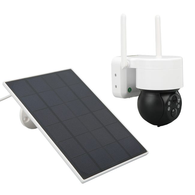 Cámara Solar De Seguridad Para Exterior 1080P Wifi Inalambrica Vision  Nocturna