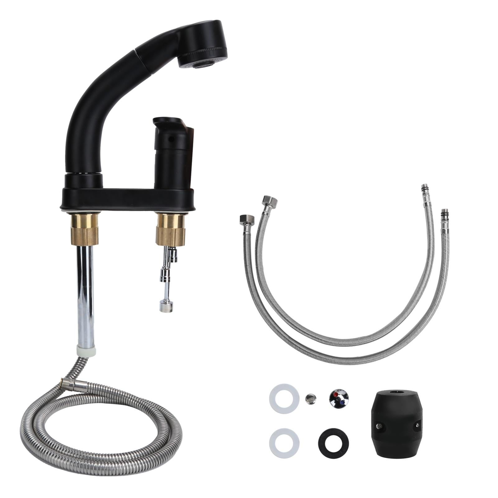 Rubinetto Per Lavabo Da Bagno Girevole A 360°, Miscelatore Monocomando Bocca Alta Acqua Calda E Fredda Disponibile Cromato 89623039