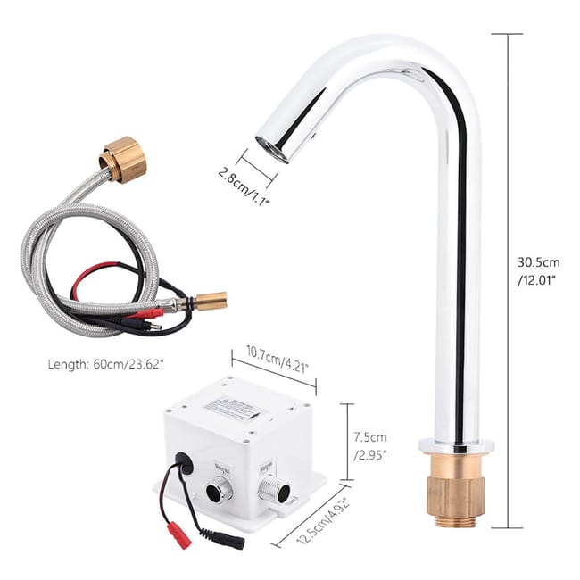 Grifo de cocina o ba o de lat n con sensor de infrarrojos