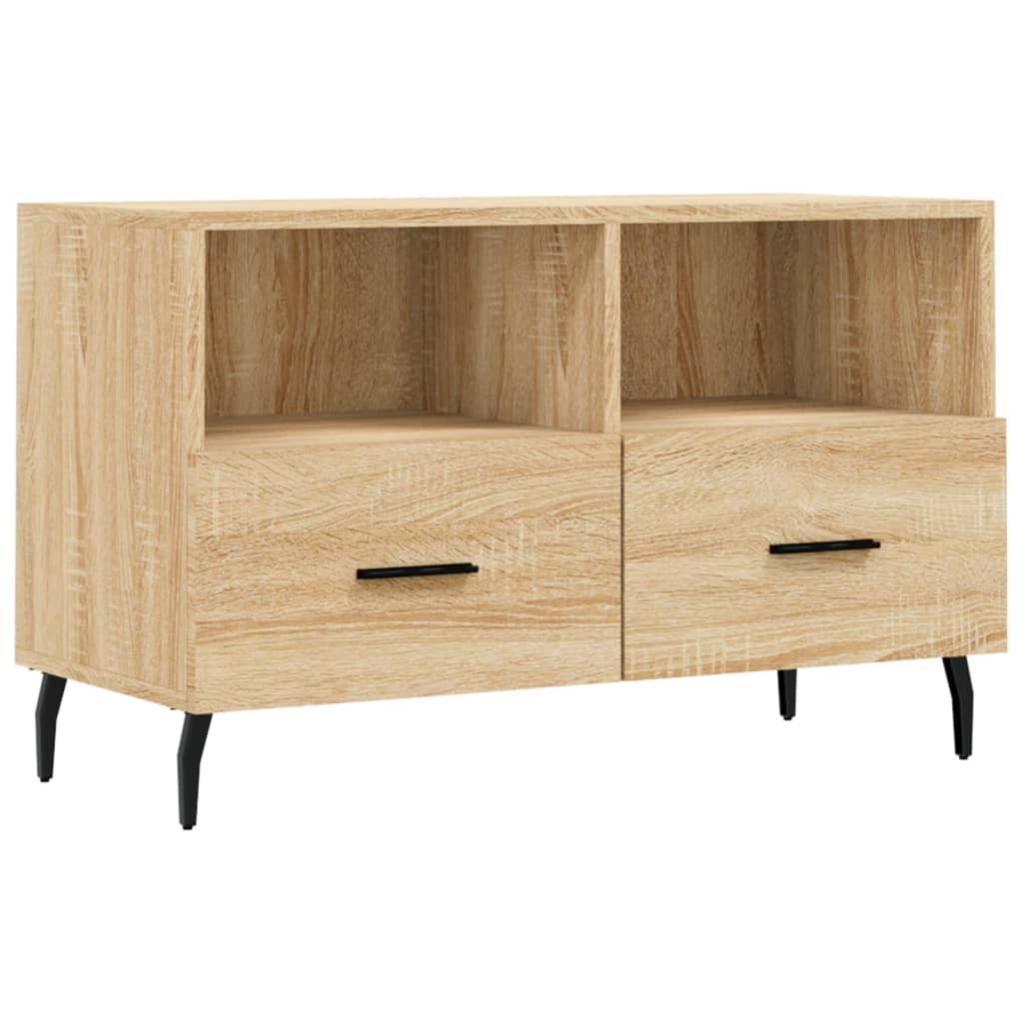 Mobile Porta TV Rovere Sonoma 80x31x25,5 cm Legno Multistrato Mobile Porta TV Rovere Sonoma 80x31x25,5 cm Legno Multistrato