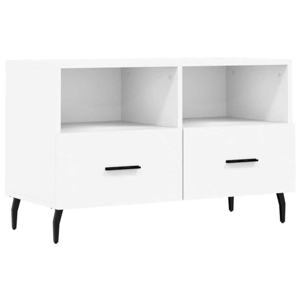 Mueble TV blanco 80x36x50 cm Madera contrachapada Leroy Merlin
