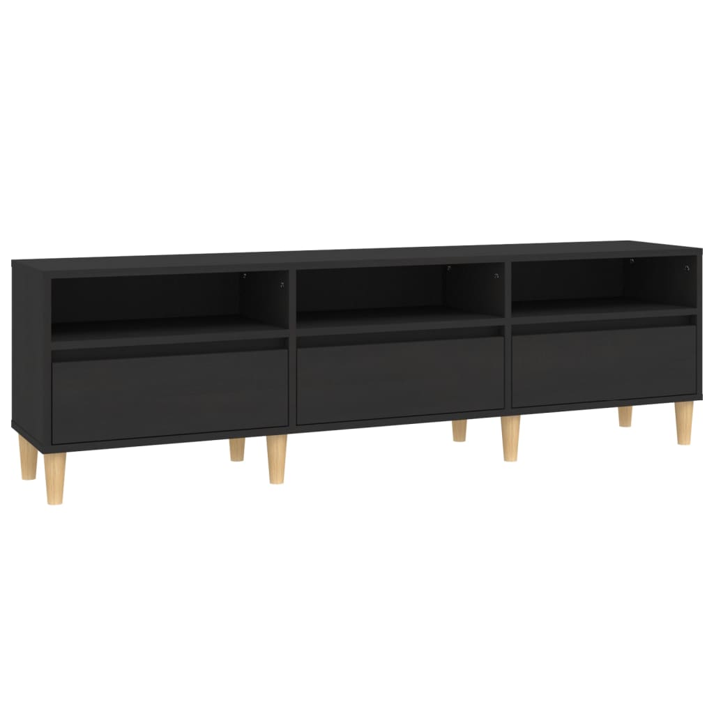 Mobile porta tv 150 cm in legno nero - Cardiff