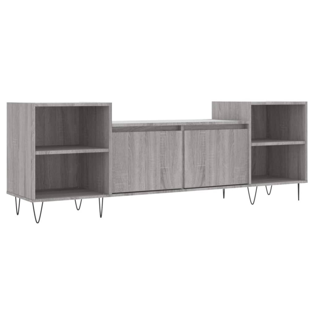 ZERONE Meuble TV Chêne sonoma 160x35x55 cm Bois d'ingénierie DA007
