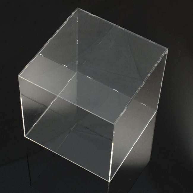 Danieli - Kit di 3 Cubi Trasparenti Aperti da un Lato - Espositori in  Acrilico da vetrina per oggettistica ed Esposizione