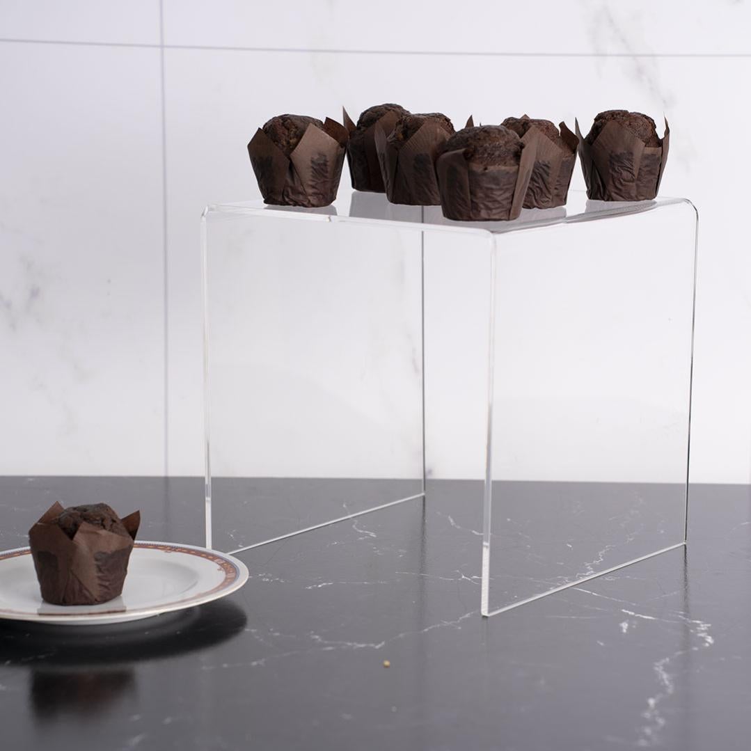 Alzatine In Acrilico A Cubo Trasparente - 20x20x20 Cm - Per Esposizioni E Vetrine - Foto 7