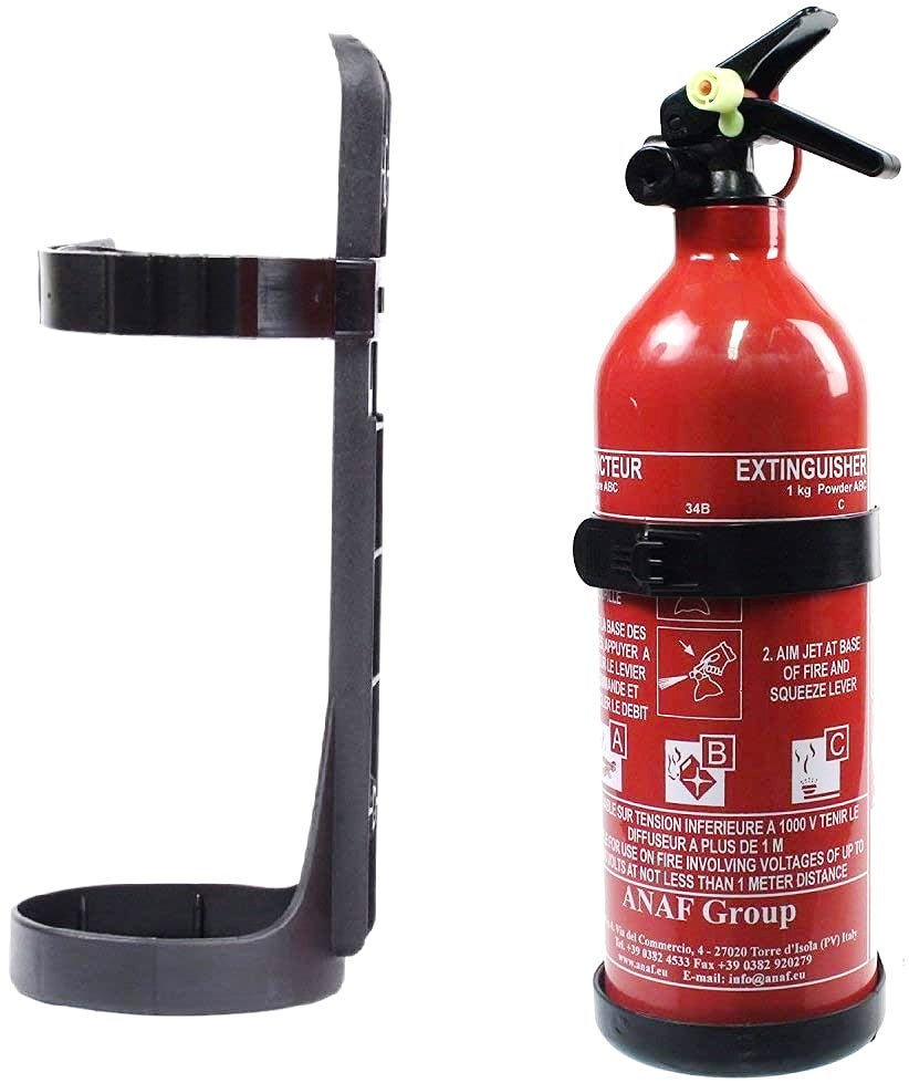 Securikit - Extintor en Spray para Casa y coche. Espuma para incendios A B  E (F) . Tamaño grande 750gr