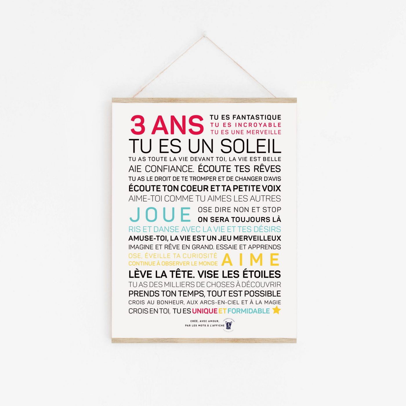 Affiche Aime-toi - Les mots à l'affiche