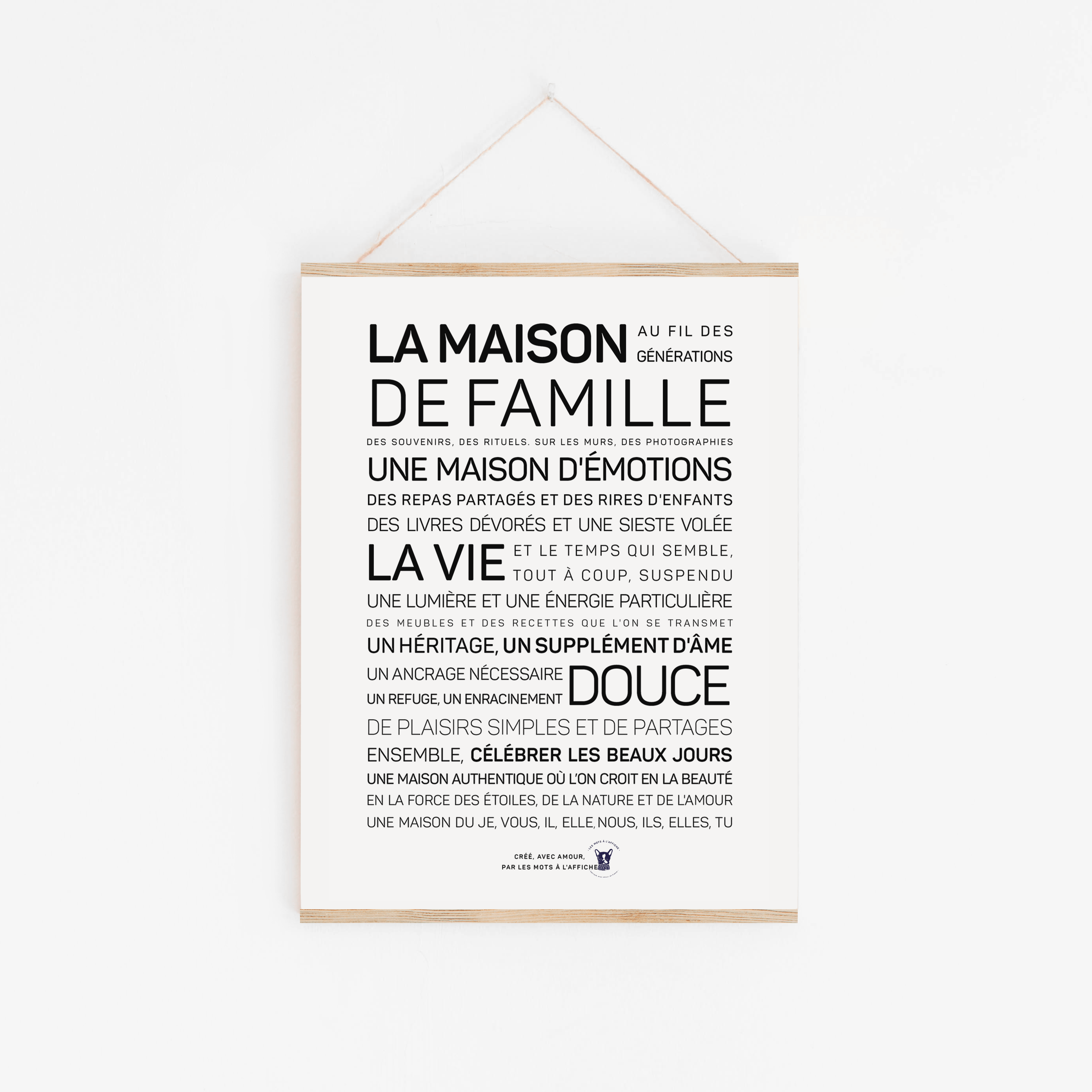 Affiche imprimée A4 