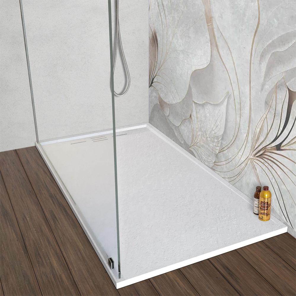 DOUCEUR D'INTERIEUR Excellence Lenzuolo Doccia In Cotone 70x130 Cm: Spugna Morbida, Colore Pietra