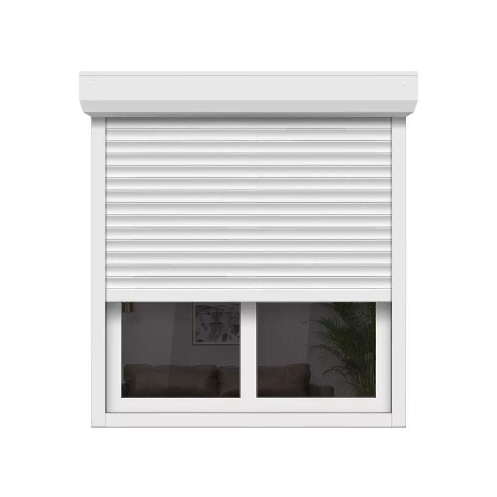 Volet Roulant Manuel Ici Store Aluminium 215x180 Blanc 9016 Leroy Merlin