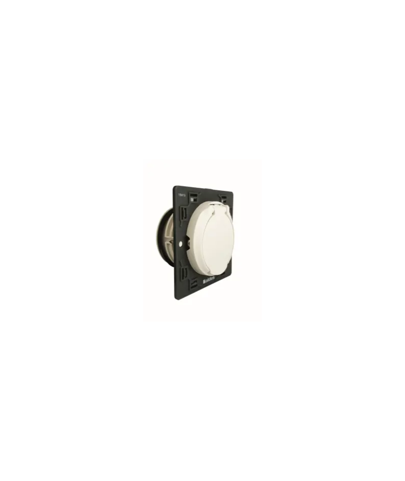 Couvercle De Prise Pour Aspiration Centralisée - 9x9 Cm, Blanc | Compatible Système Centralisé