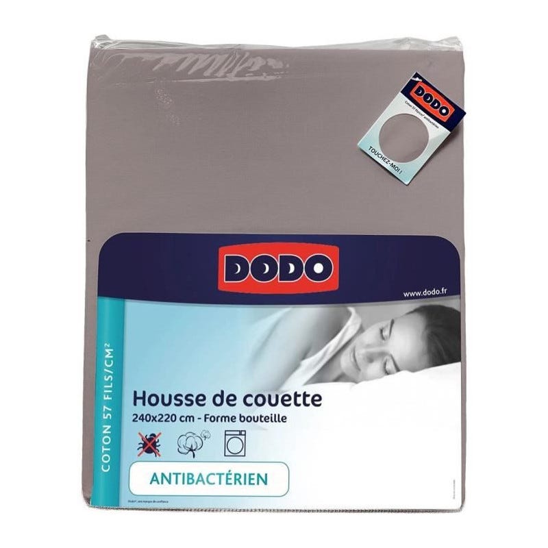 Housse de couette DODO - 240x220 cm - Coton - Antibactérien