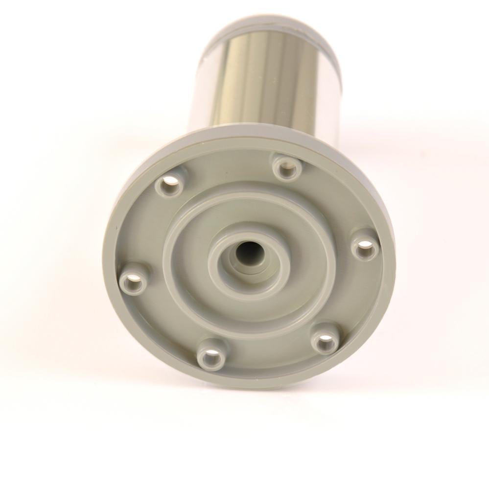4 un. Pied de meuble rond en aluminium diamètre 40mm hauteur 100mm aluminium brillant avec régulateur de nivellement - 3