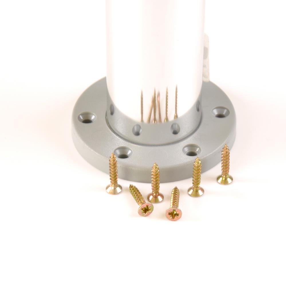 4 un. Pied de meuble rond en aluminium diamètre 40mm hauteur 100mm aluminium brillant avec régulateur de nivellement - 2