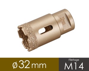 Foret-trépan diamant 12 mm M14 GRÖNE - Disque diamant/trépan/Trépan -  e-carreleur