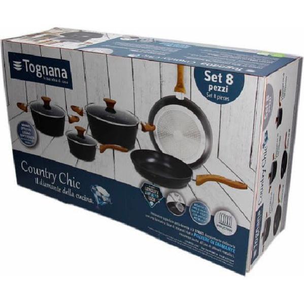 Rachael Ray 12167 Set Di Pentole In Alluminio 8 Pezzi – Teal Shimmer – Antiaderente Resistente, Compatibile Induzione