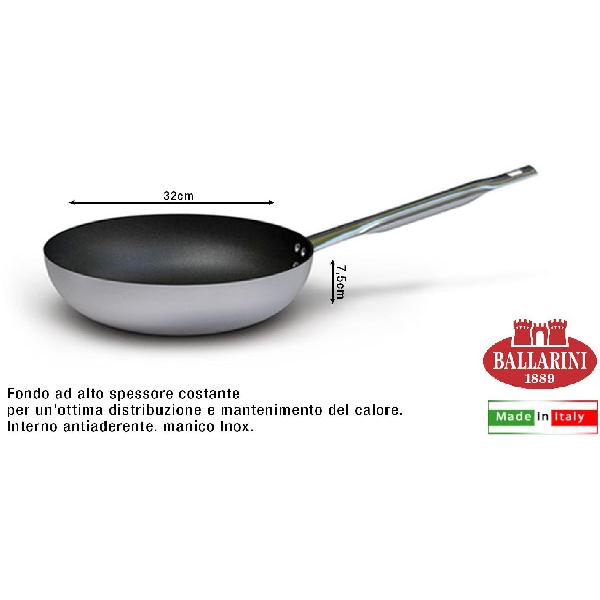 BALLARINI PADELLA SVASATA ALTA A SALTARE CM.32 7002.32