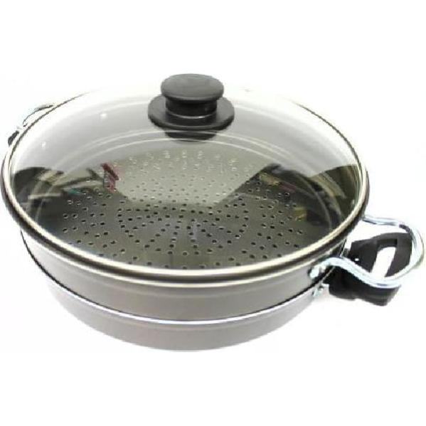 Vaporiera Valsecchi 28cm - Pentola Cottura A Vapore Con Coperchio Vetro - Foto 11