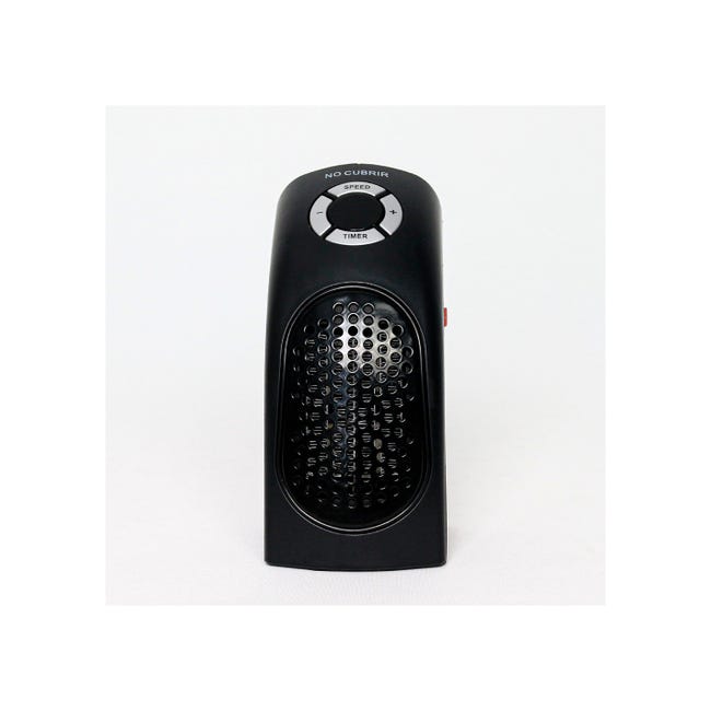 Mini Calefactor de Enchufe a Pared 400W Negro Raydan Home - Calefacción y  ventilación - Los mejores precios