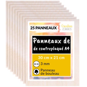 AUPROTEC 10x A3 Foglio Compensato 3mm Pannelli Multistrati di Betulla (297  mm x 420 mm) per bricolage e lavori a traforo legno di qualità  professionale BB/BB : : Fai da te